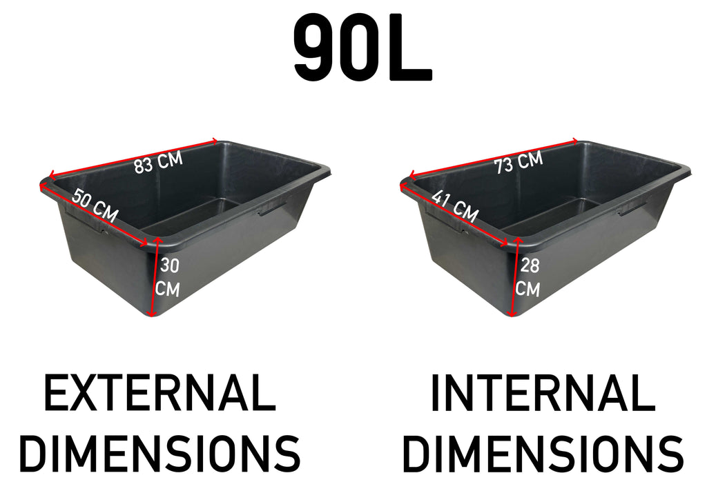 Blue 90L Dog Bath with Stand & Drain Valve