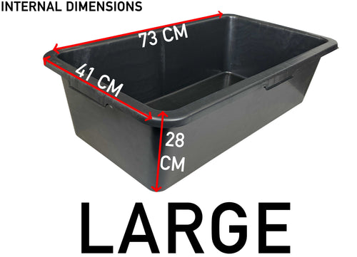 Blue 90L Dog Bath with Stand & Drain Valve