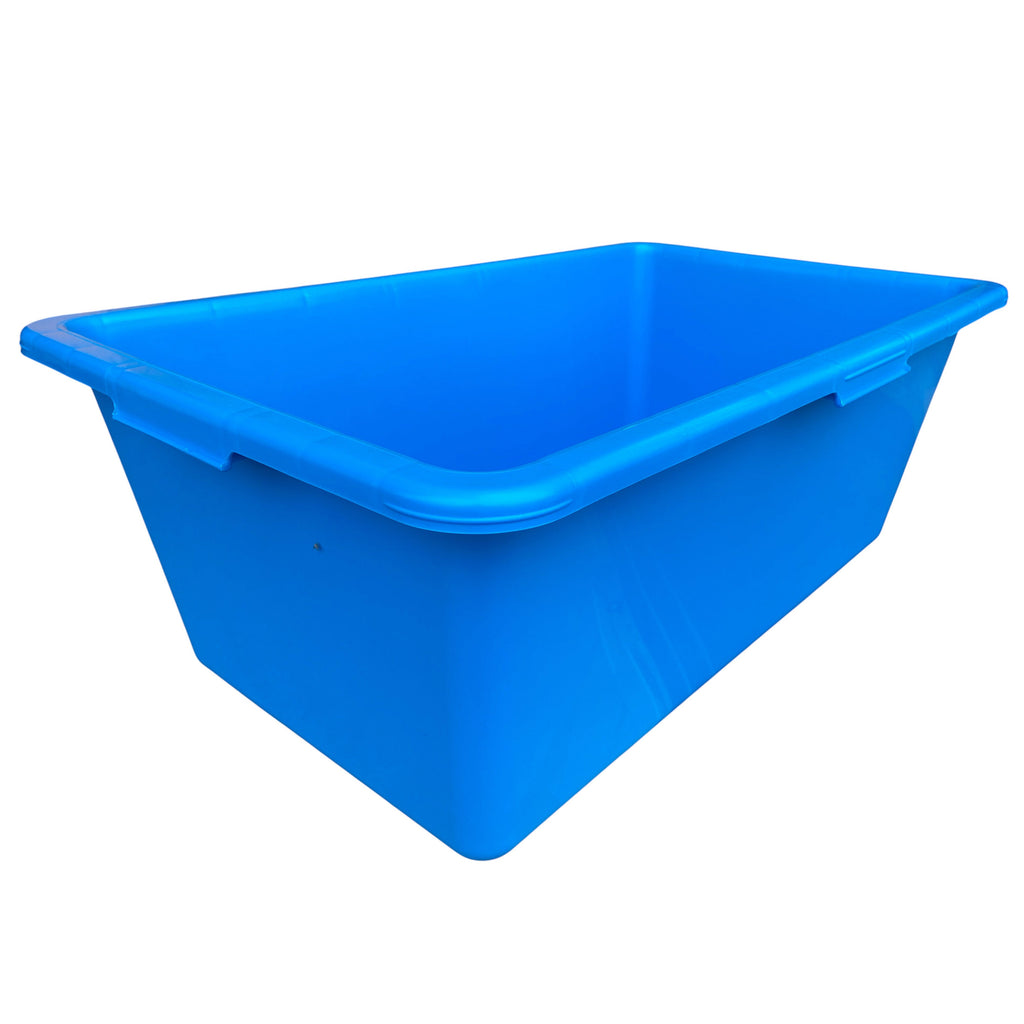 Blue Dog Bath with Drain Valve